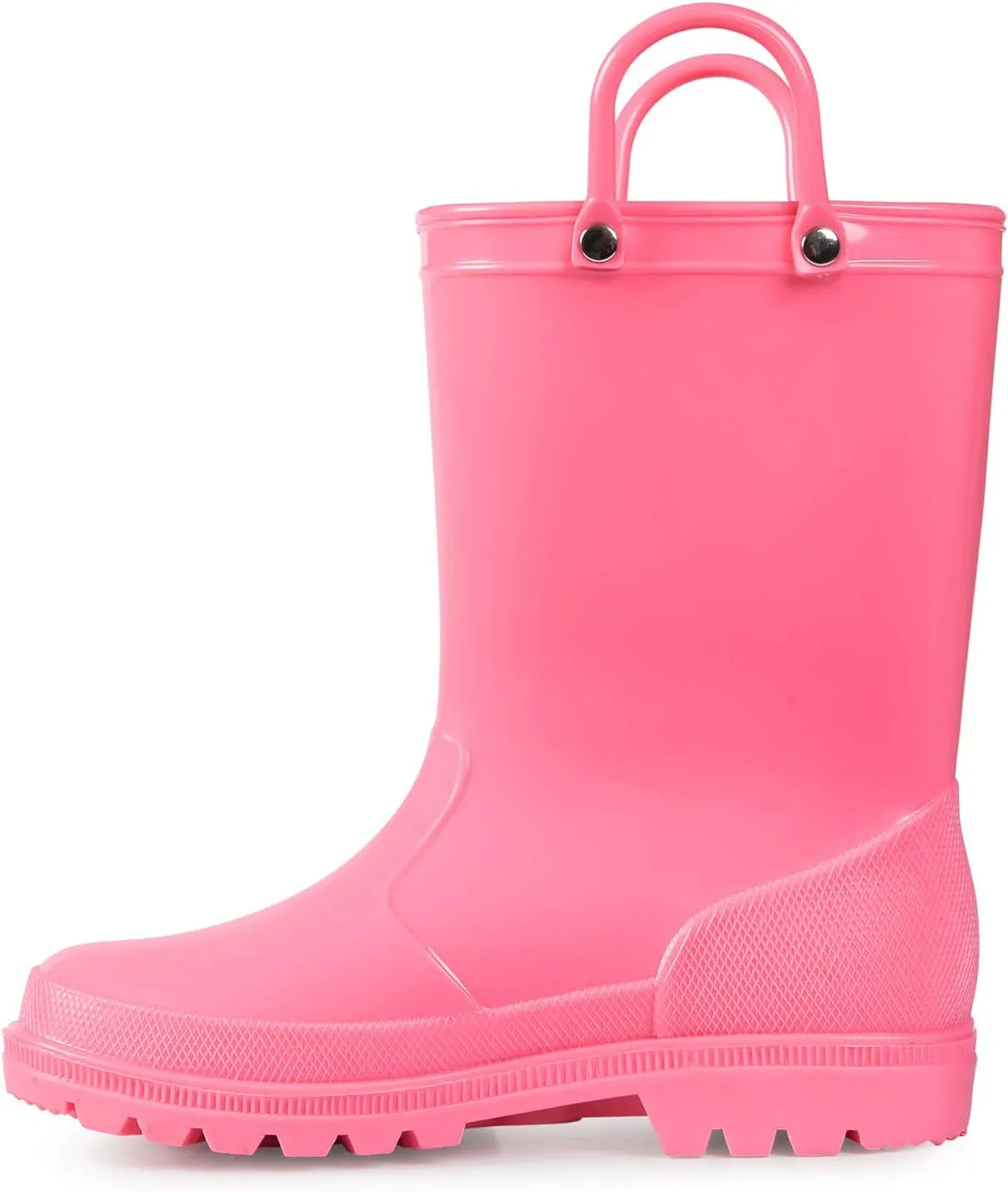 K KomForme Kids Girls & Boys Rain Boots with Easy-on Handles Waterproof Outdoors