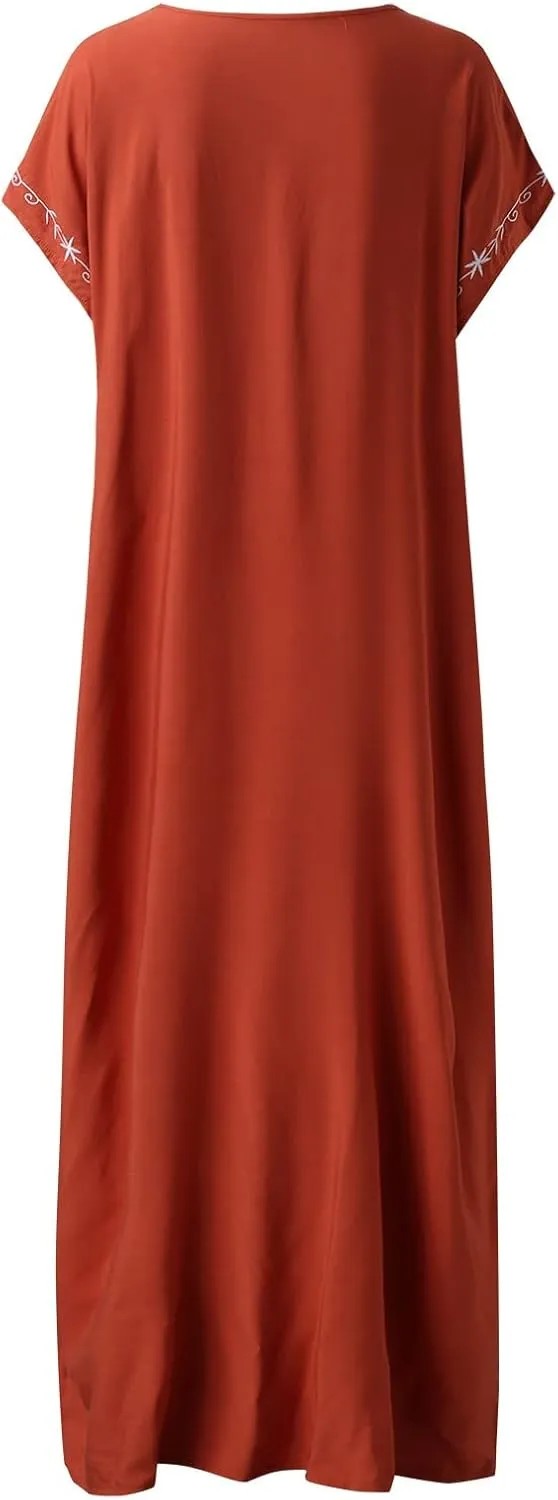 Kaftan Dresses for Women Plus Size Bathing Suit Cover up Caftan Maxi Beach Dresses