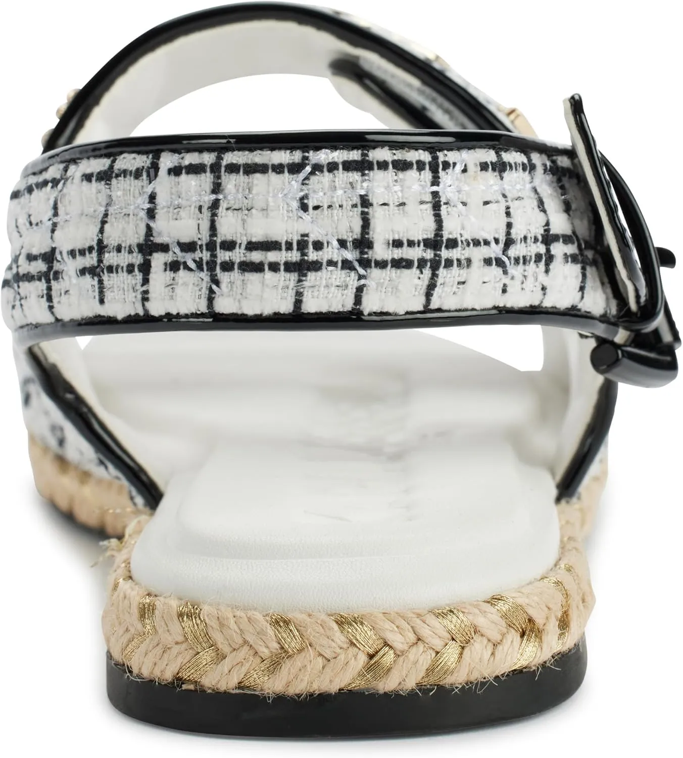 Karl Lagerfeld Paris Women's Cushioned Insole Everyday Charlay-Ankle Strappy Sandal Flat