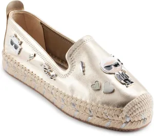 Karl Lagerfeld Paris Women's Cushioned Insole Everyday Michaela-Flat Espadrille Platform