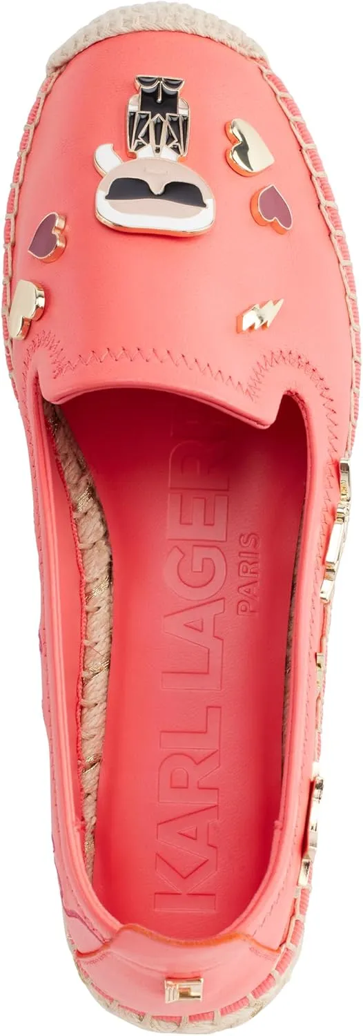 Karl Lagerfeld Paris Women's Cushioned Insole Everyday Michaela-Flat Espadrille Platform