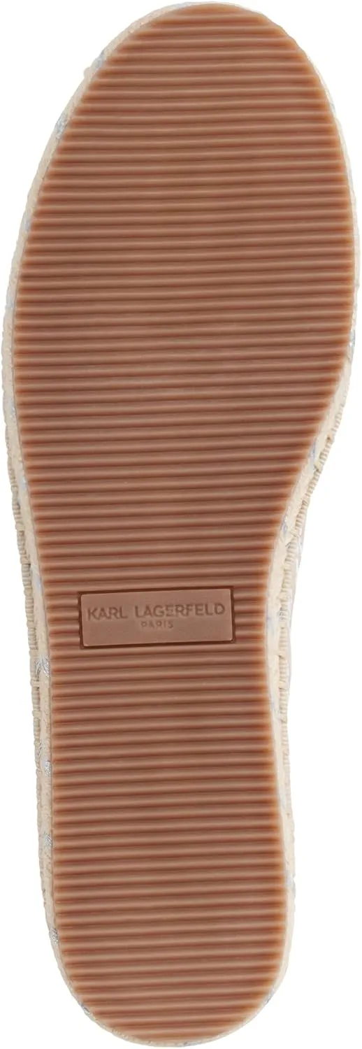 Karl Lagerfeld Paris Women's Cushioned Insole Everyday Michaela-Flat Espadrille Platform