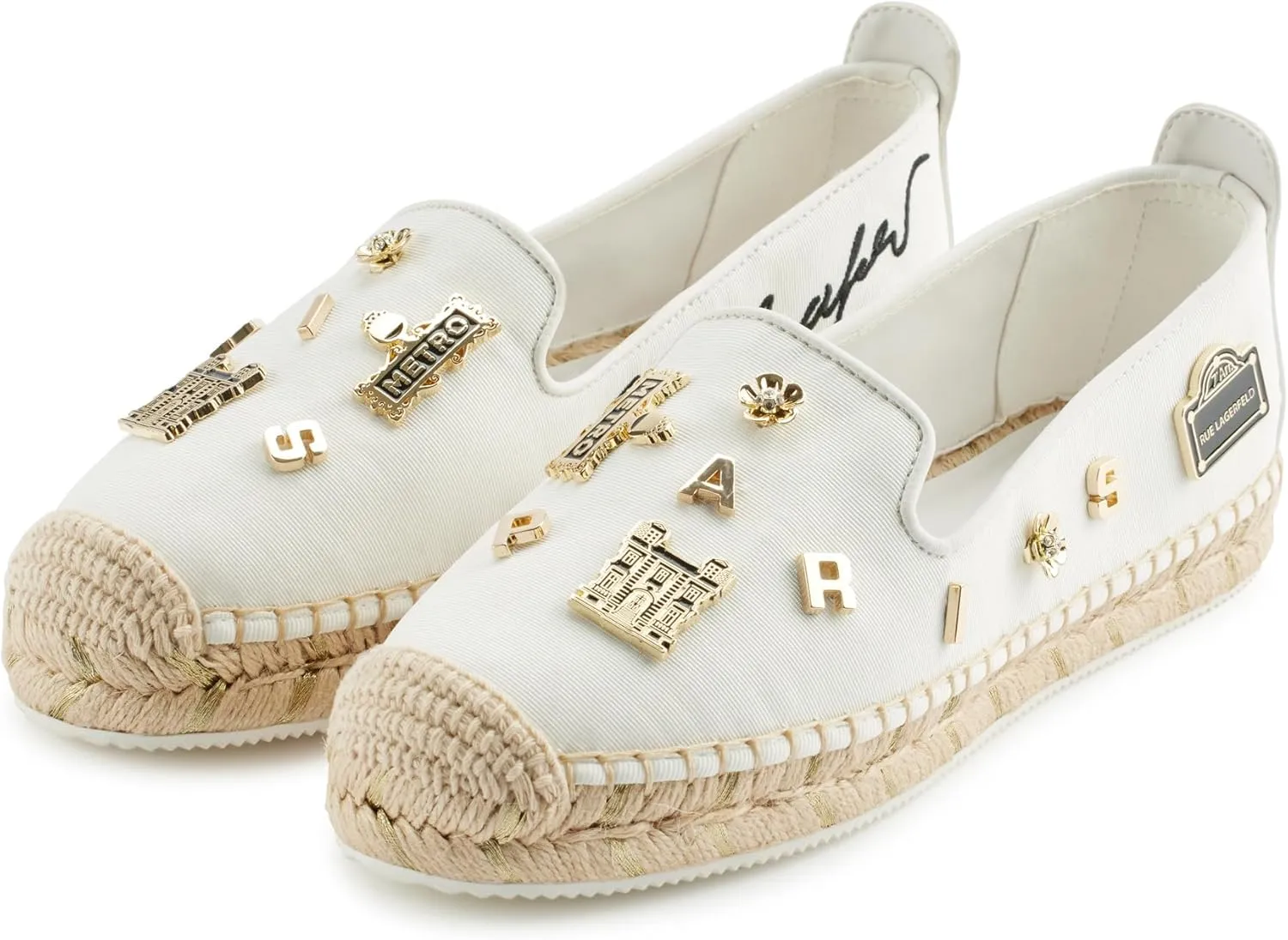 Karl Lagerfeld Paris Women's Cushioned Insole Everyday Michaela Rue Pins Shoe Platform