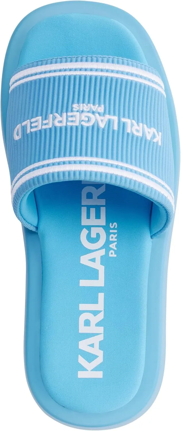 Karl Lagerfeld Paris Women's Cushioned Insole Everyday Ohare-Platform Slide Sandal