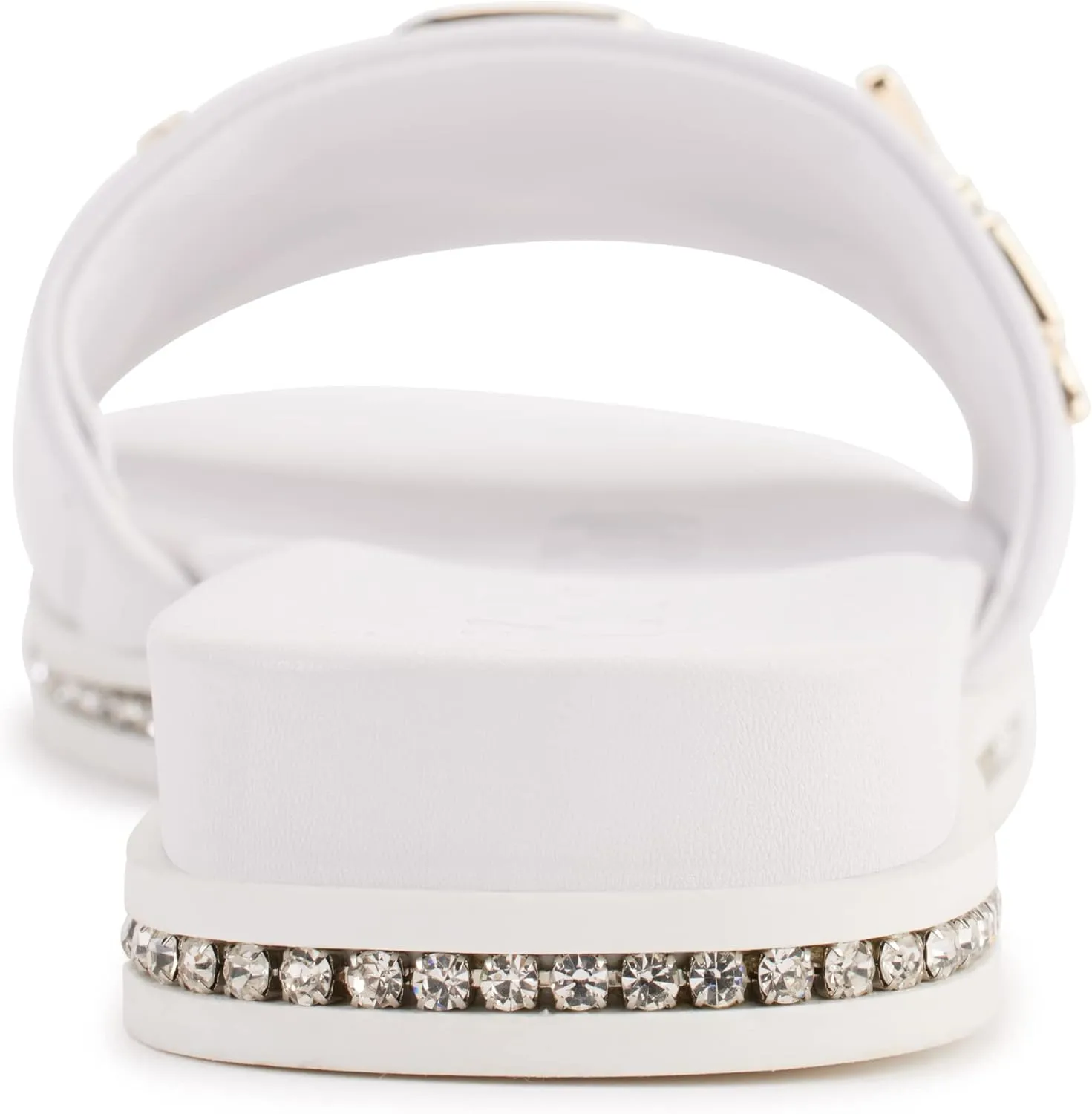 KARL LAGERFELD womens Jeslyn Slides – Effortlessly Fashionable Slide-on Shoes With Bold Klp Pins