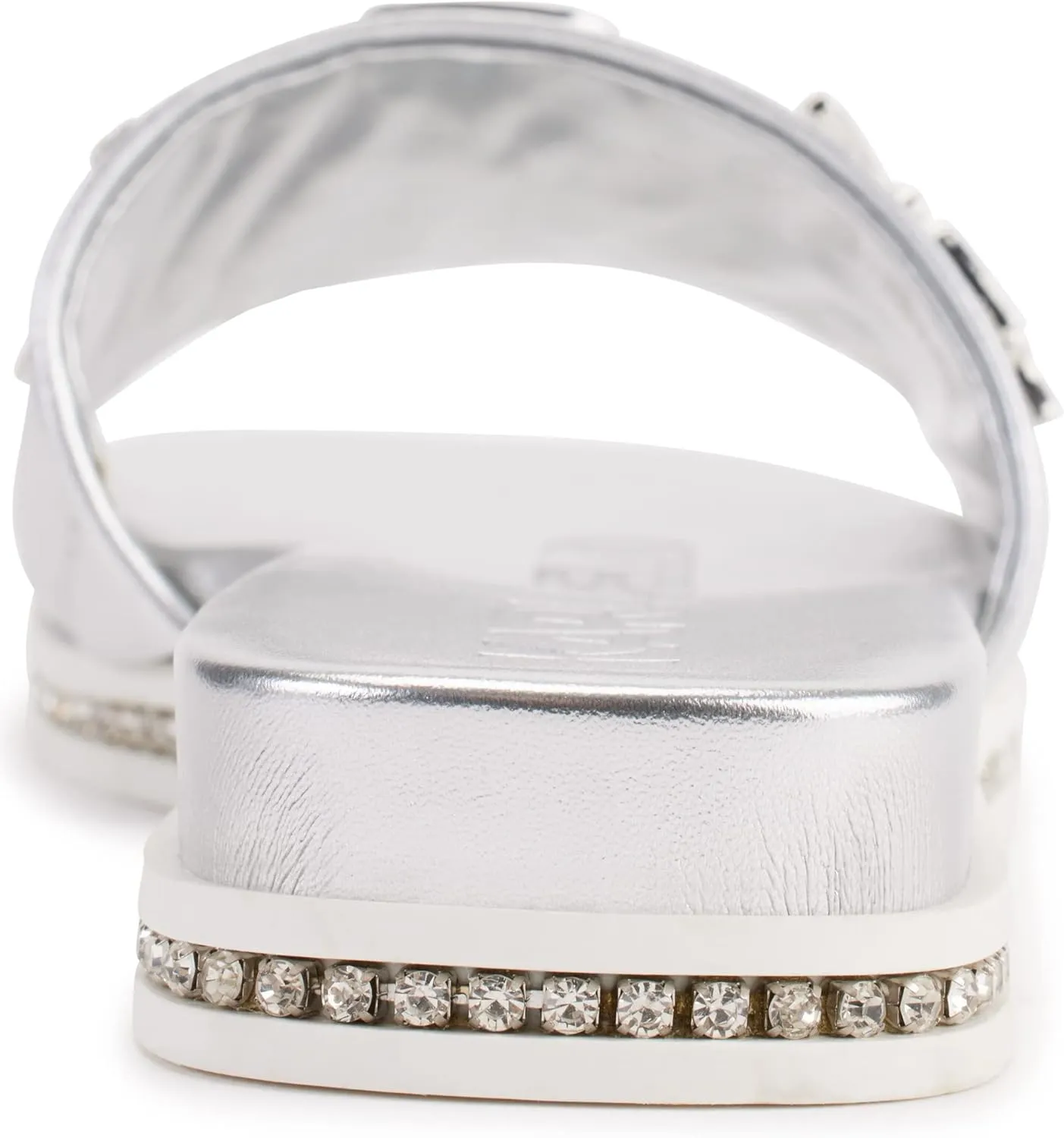 KARL LAGERFELD womens Jeslyn Slides – Effortlessly Fashionable Slide-on Shoes With Bold Klp Pins