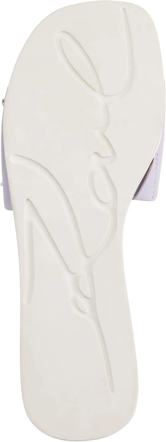 KARL LAGERFELD womens Jeslyn Slides – Effortlessly Fashionable Slide-on Shoes With Bold Klp Pins
