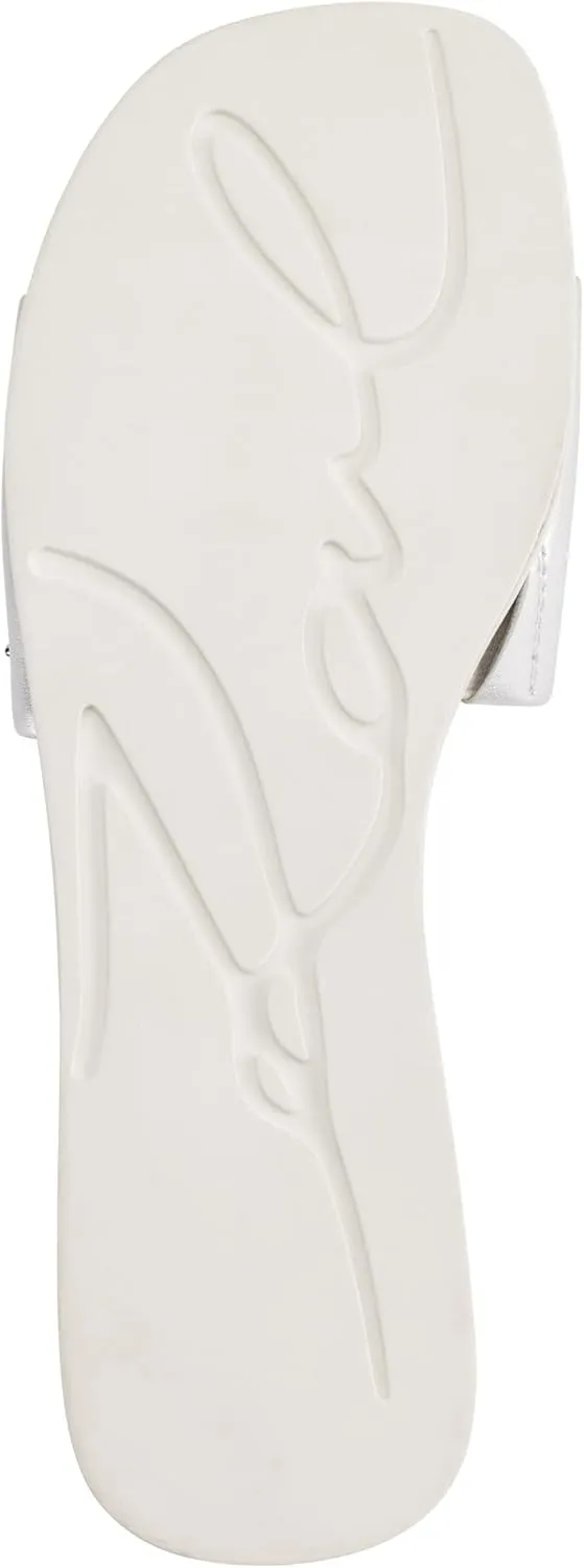 KARL LAGERFELD womens Jeslyn Slides – Effortlessly Fashionable Slide-on Shoes With Bold Klp Pins