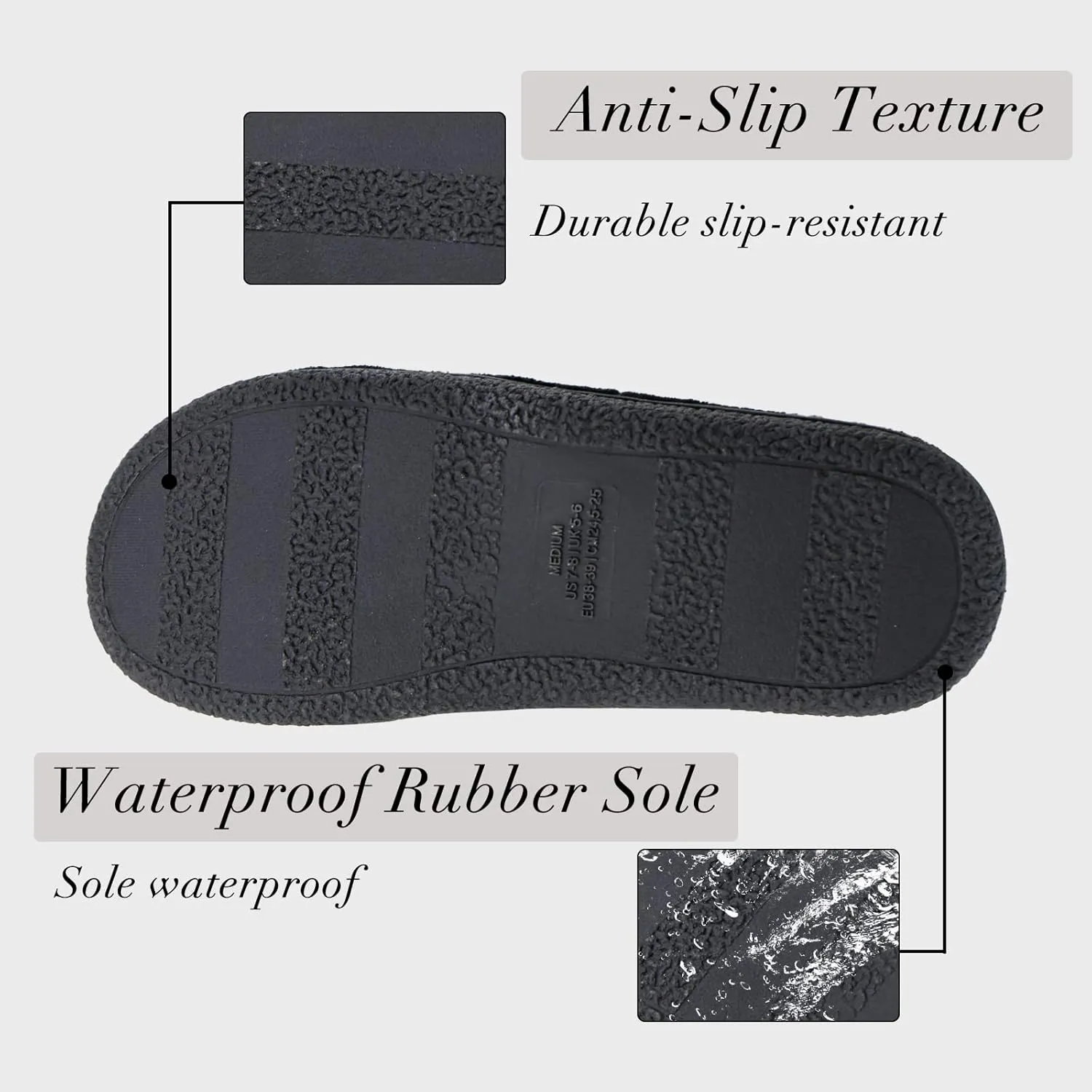 Magtoe Adjustable Open Toe House Slippers for Women Memory Foam Indoor Slip on Slides Sandals Lady Home Shoes for Air Conditioning Room,Spa,Bedroom,All Seasons