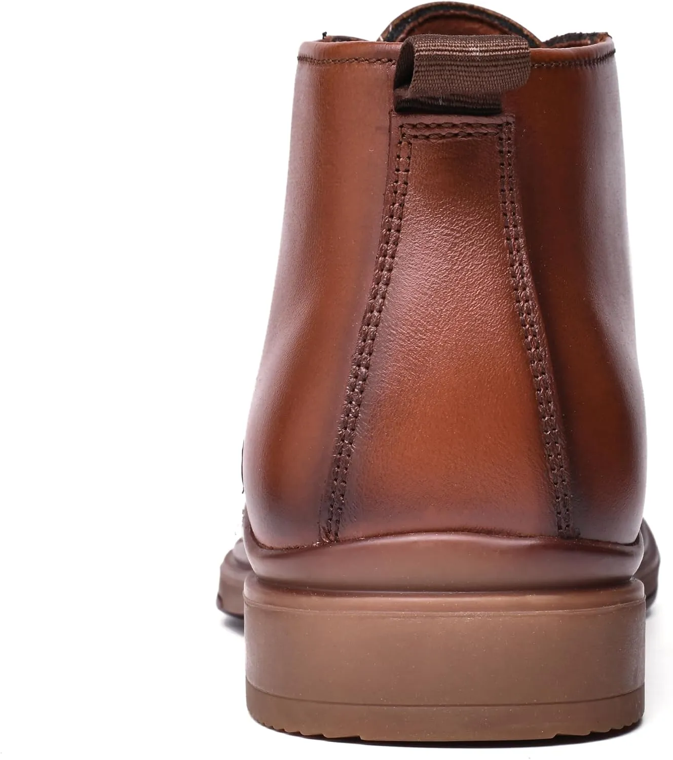 Mens Leather Oxford Dress Boots - Casual Chukka Ankle Boot Mid-Top Boots for Men