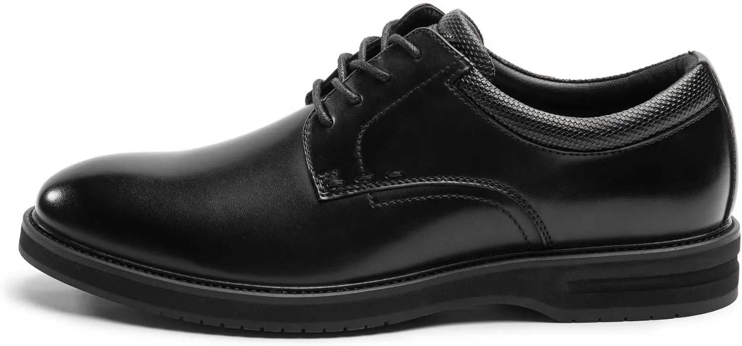 Mens Oxfords Business Dress Sneakers Casual Shoes, Round Toe, Rubber Outsole, Lightweight Soft Snug Fit Design