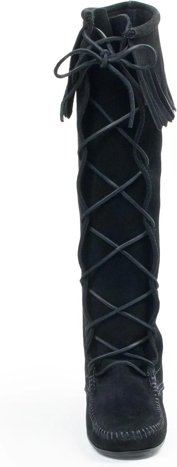 Minnetonka Women's Front Lace Knee High Boots