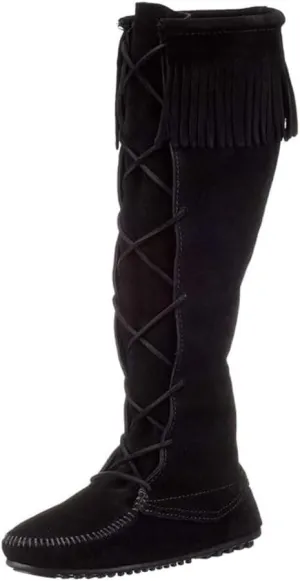 Minnetonka Women's Front Lace Knee High Boots