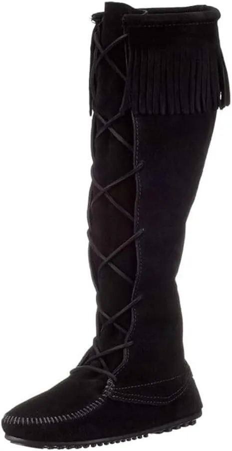 Minnetonka Women's Front Lace Knee High Boots