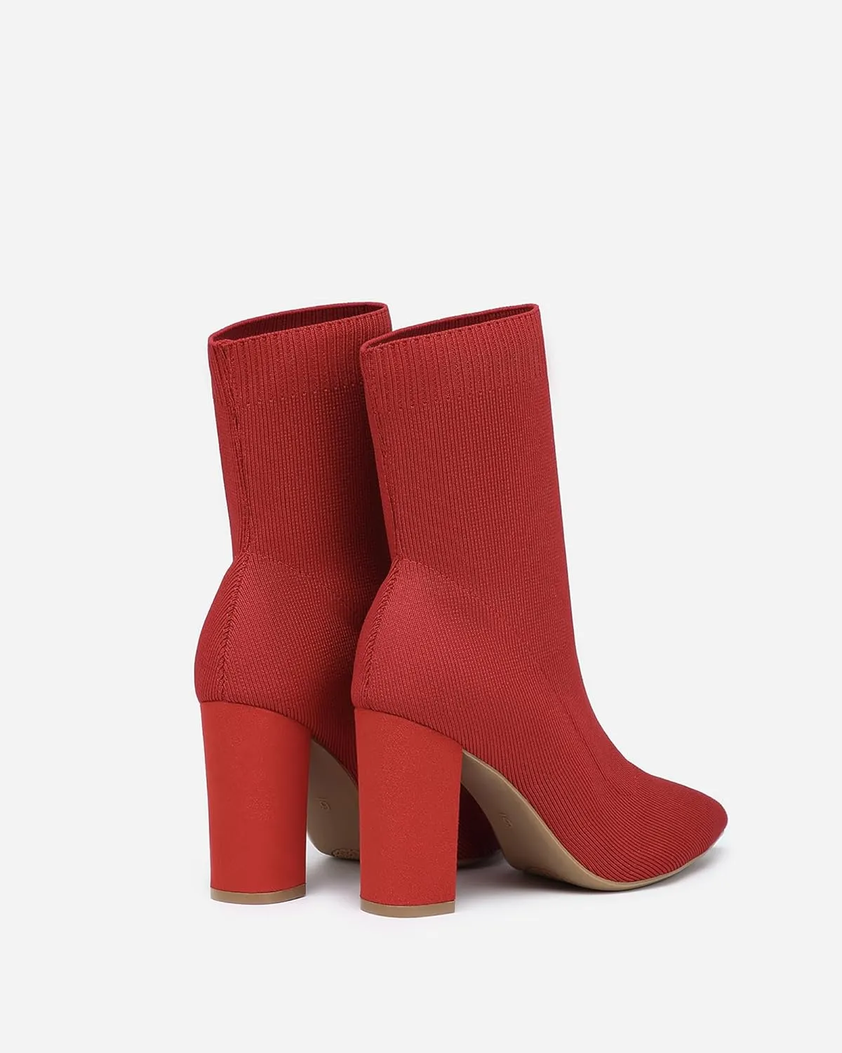 Mousse FIT Women’s Minimalist Pointed Toe Chunky Heeled Ankle Boots