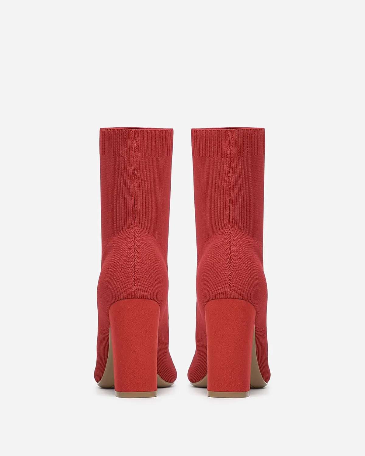 Mousse FIT Women’s Minimalist Pointed Toe Chunky Heeled Ankle Boots