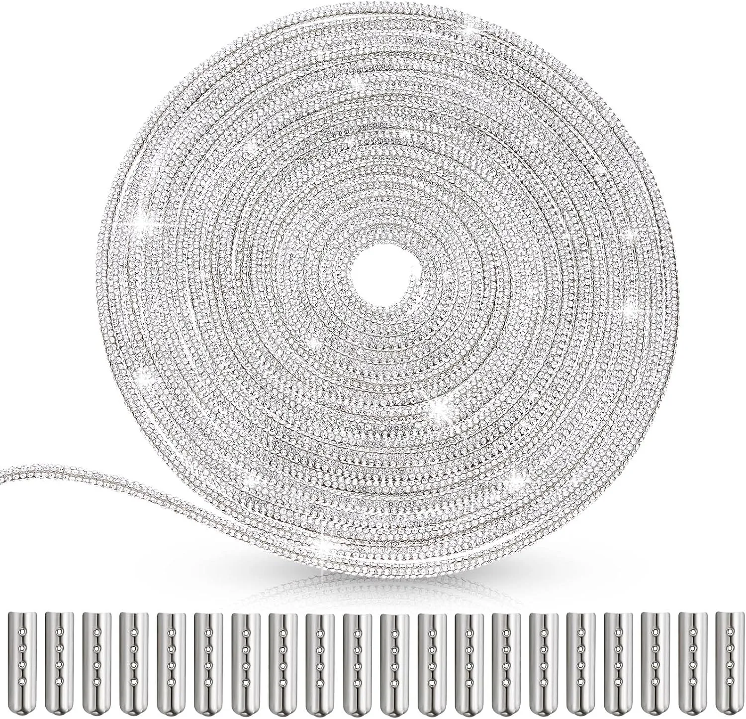 MTLEE Rhinestone Shoe Laces Bling Shoe Laces Rhinestone Diamond Hoodie String Glitter Cords for Sneakers with Aglets