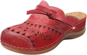 Mules for Women Clogs with Arch Support Slip on Shoes Vintage Closed Toe Comfortable Comfort Flat Snadals Hollow Casual Summer Wedge Sandals Flower Cross-Border Beach Sports Cute Slippers