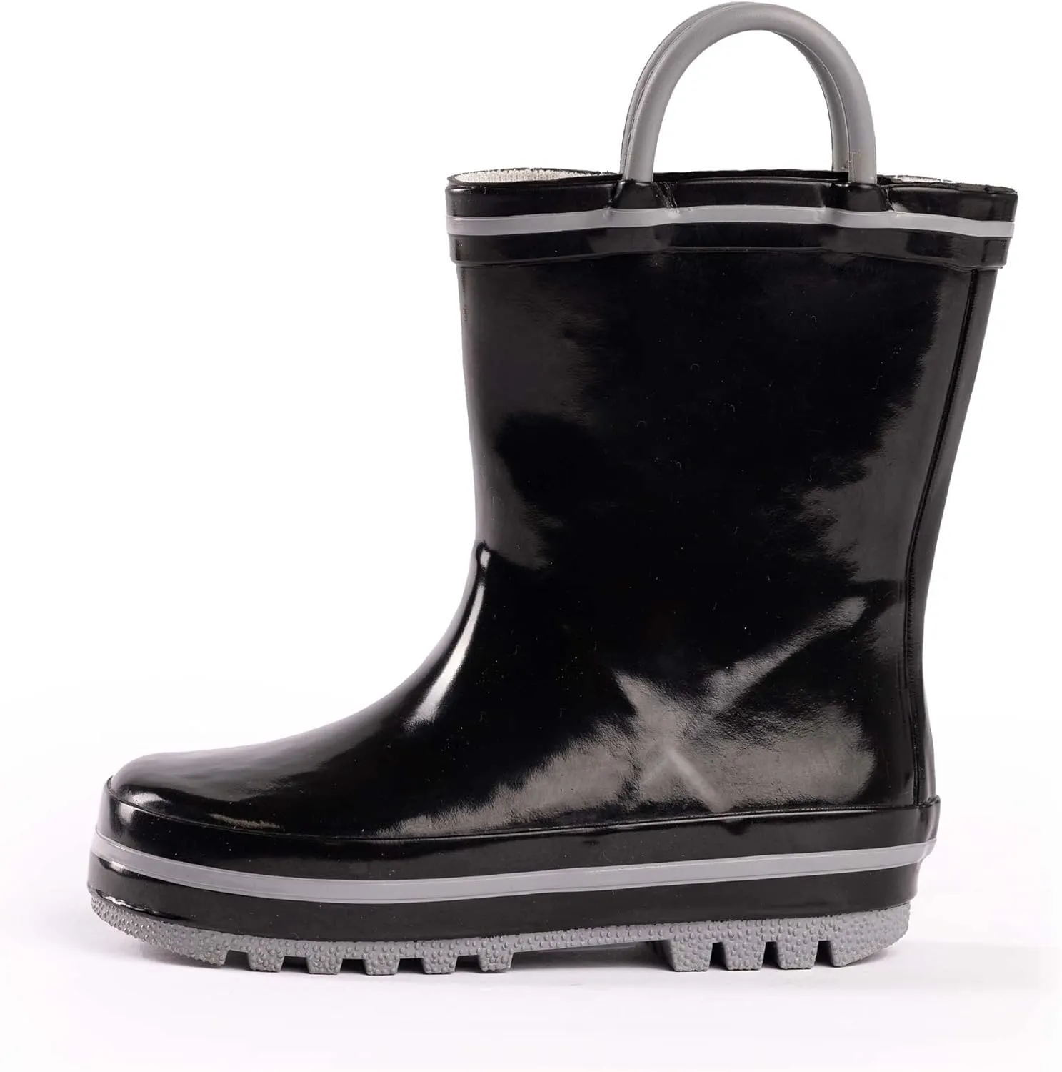 NORTY Rubber Rain Boots for Kids - Waterproof Rubber Boots Boys and Girls Solid & Printed Rainboots for Toddlers and Kids