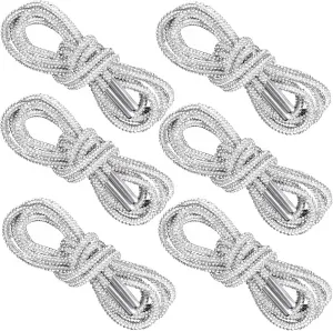 PAGOW Rhinestone Glitter Ropes, Crystal Bling Bling Shiny Round Shoe Laces for Sneakers, Drawstring Cords Replacement
