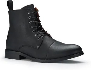 Polar Fox Brooke MPX806061 Grey Woolen and Leather Lace-up Fashion Chukka Boots with Zipper Closure