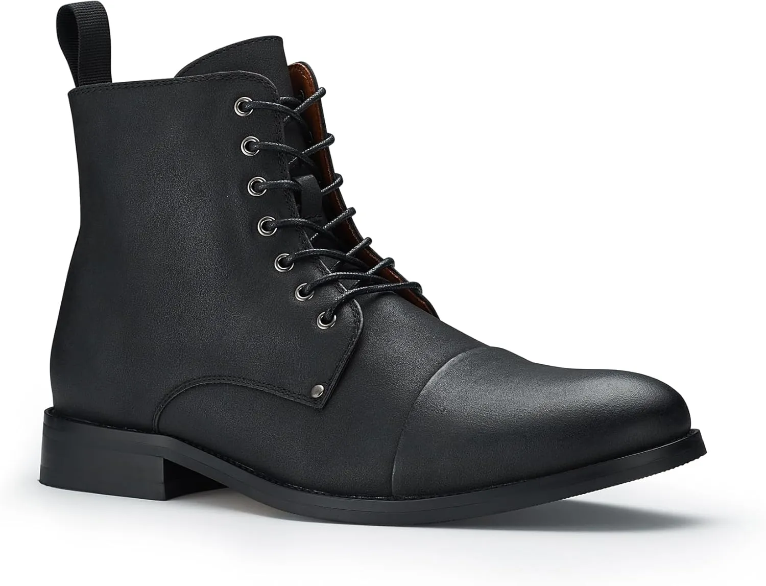Polar Fox Brooke MPX806061 Grey Woolen and Leather Lace-up Fashion Chukka Boots with Zipper Closure