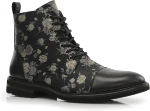 Polar Fox Brooke MPX806061 Grey Woolen and Leather Lace-up Fashion Chukka Boots with Zipper Closure
