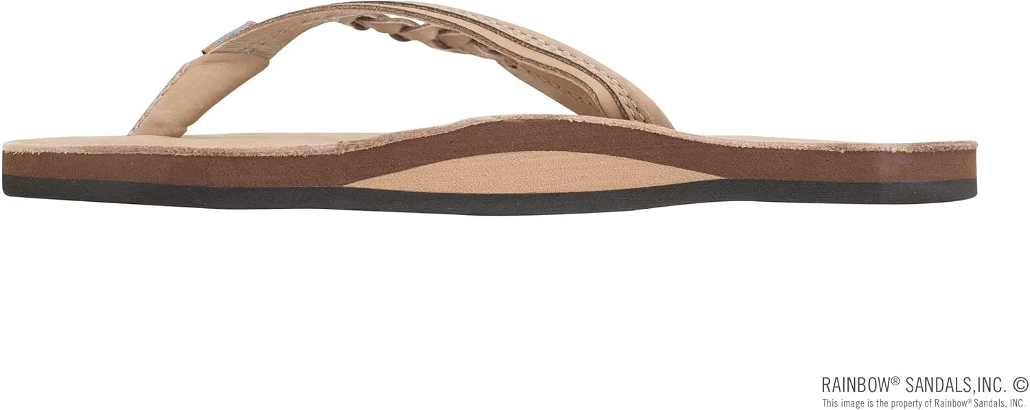 Rainbow Sandals Women’s Flirty Braidy Premier Leather w/Single Braided Strap