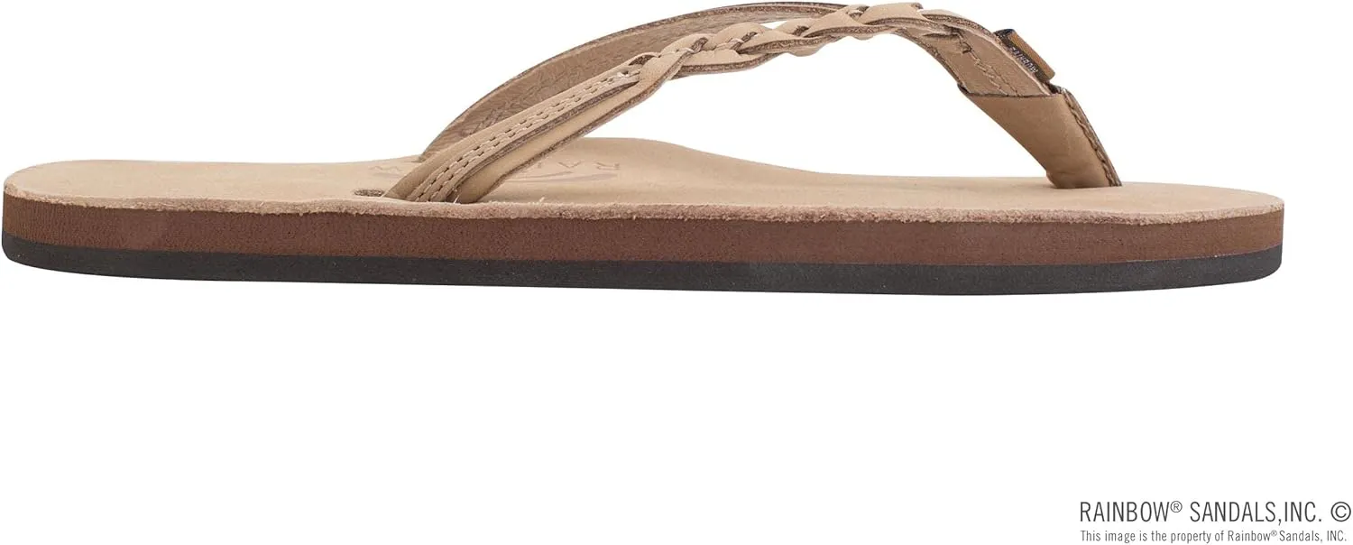 Rainbow Sandals Women’s Flirty Braidy Premier Leather w/Single Braided Strap