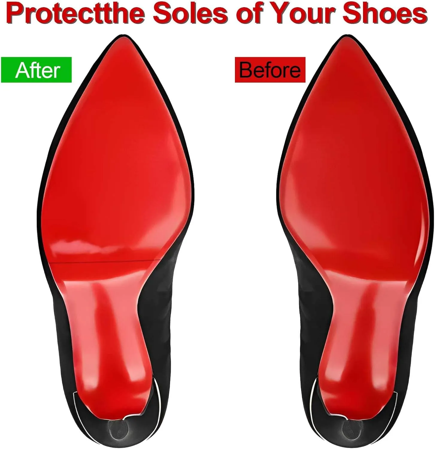 Red Bottom Shoe Protector,Sole Protector for Red Bottom Shoes,Self-Adhesive Shoe Bottom Protector Stickers