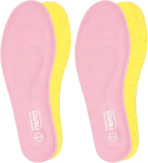 riemot 2 Pairs Memory Foam Insoles for Women Replacement Shoe Inserts for Work Boot,Sneaker,Comfort Cushion Shoe Insoles,Breathable Inner Soles Shock Absorbing for Foot Pain Relief Pink US9.5/ EU40.5