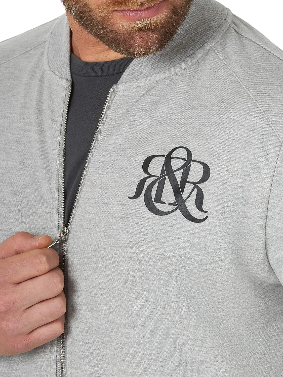 Rock & Republic Men's French Terry Zip Up Jacket