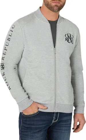 Rock & Republic Men's French Terry Zip Up Jacket
