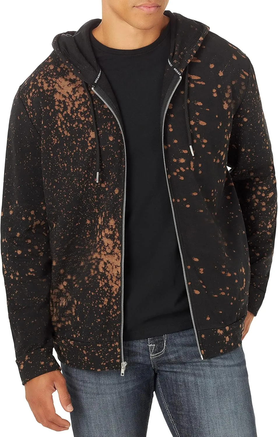 Rock & Republic Men's French Terry Zip Up Jacket