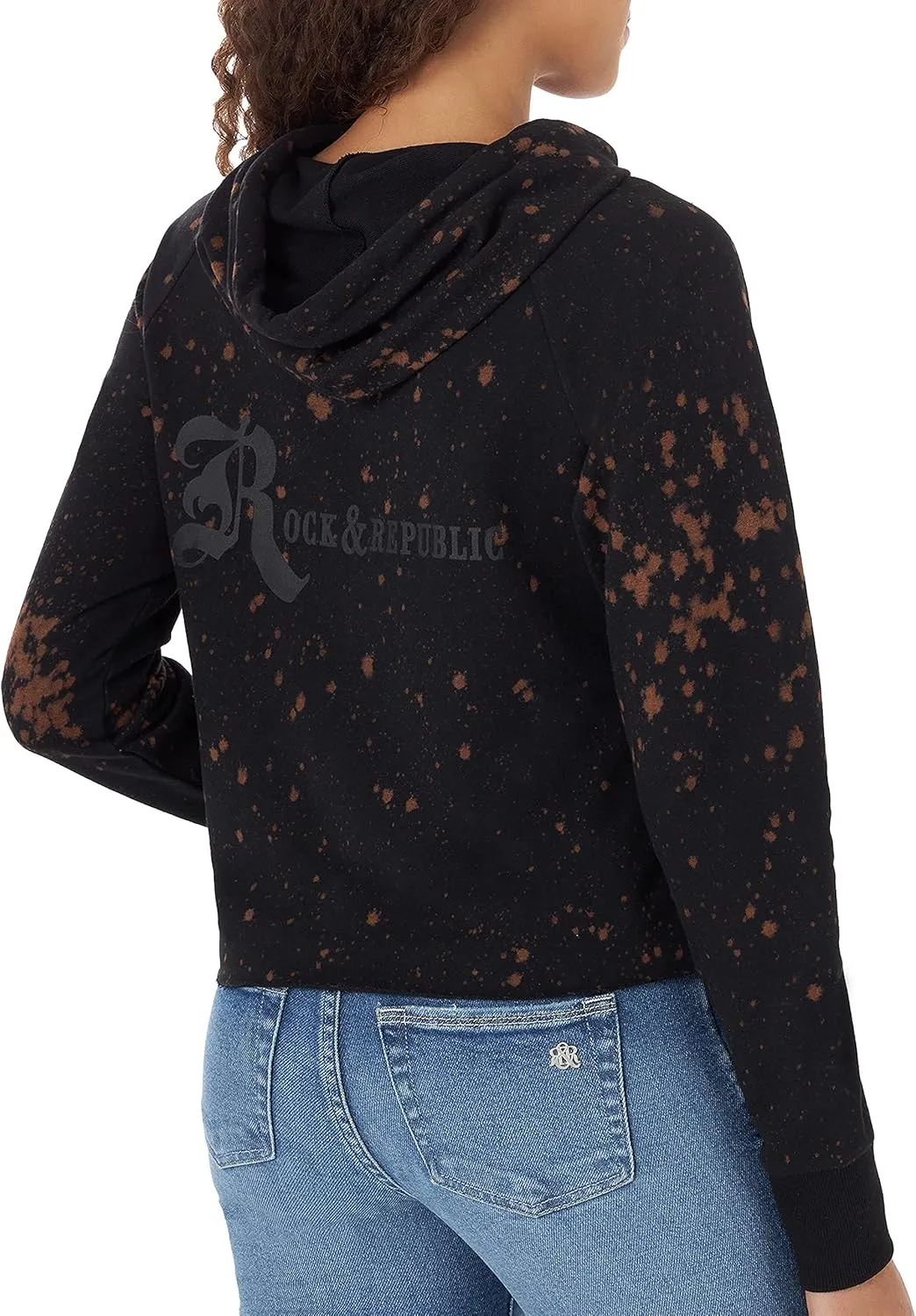 Rock & Republic Women's Logo Hoodie Sweatshirt