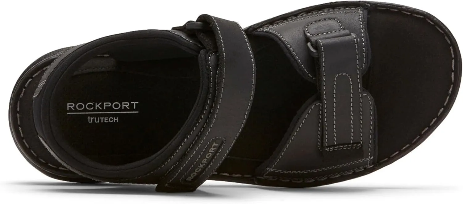 Rockport Men's Darwyn Quarter Strap Platform Slide Sandal