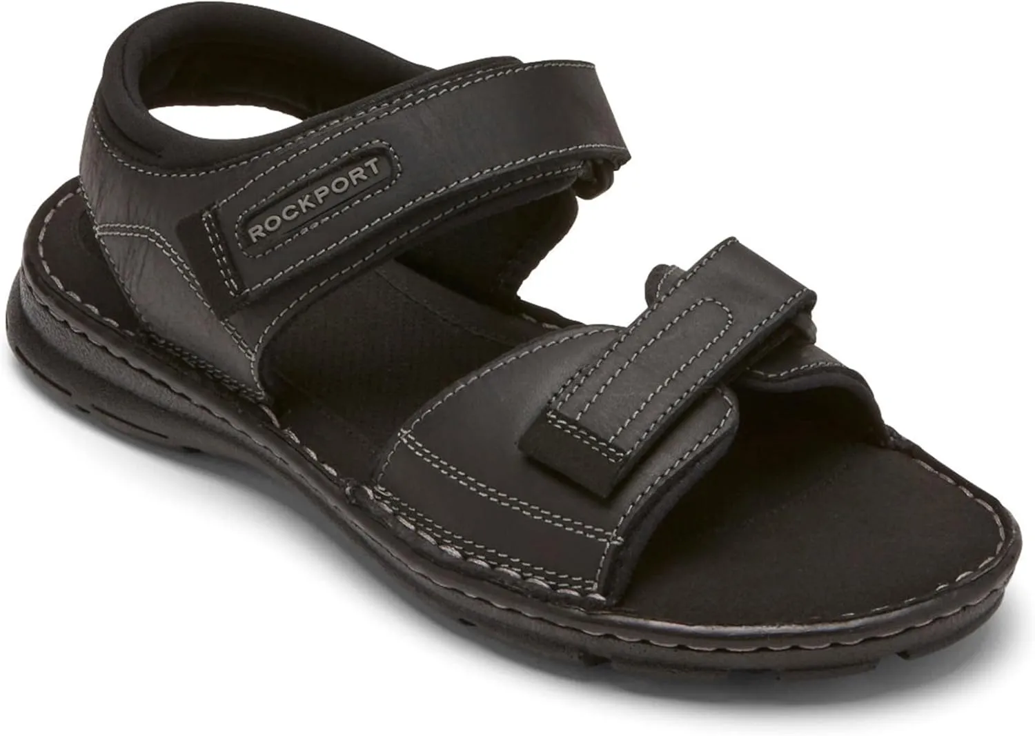 Rockport Men's Darwyn Quarter Strap Platform Slide Sandal