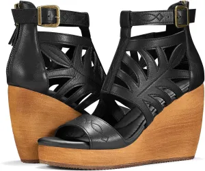 Rollda Women's Wedge Sandals, Platform Sandals High Heels for Women, Fashion Dressy Casual Sandals 2025, Comfortable Open Toe Brown Summer Shoes with Back Zipper Design, Adjustable Ankle Strap