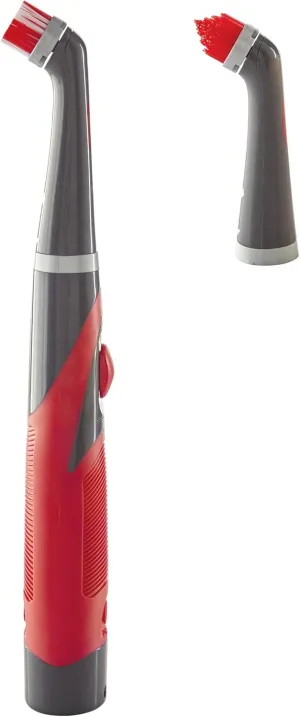 Rubbermaid Reveal Power Scrubber with Multi-Purpose & Grout Head, Cordless Electric Battery Powered Scrub Brush, Water Resistant, for Home/Kitchen/Bathroom/Grout/Tile/Shower/Tub