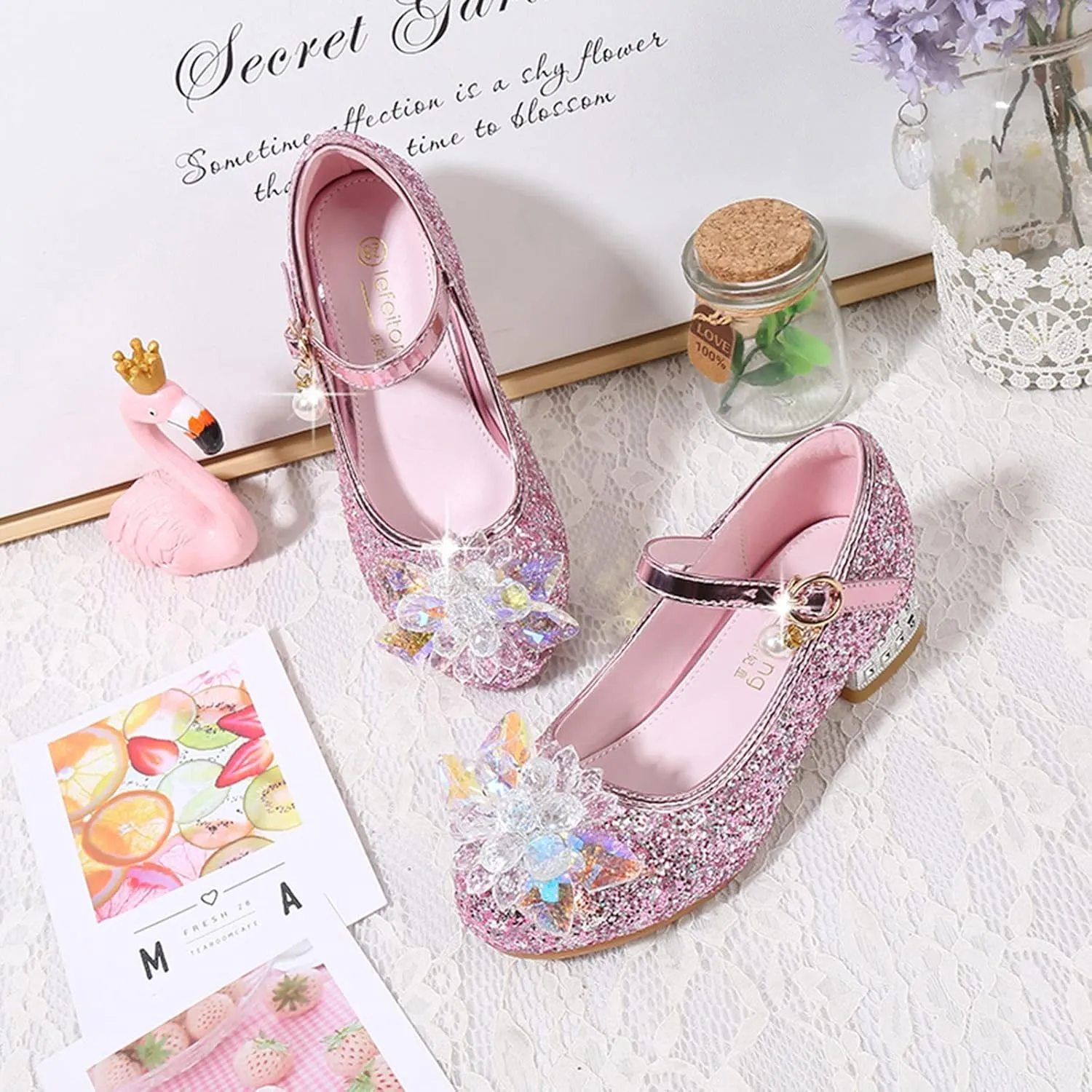 Size 4 Baby Girl Sandals Toddler Little Kid Girls Dress Pumps Glitter Sequins Strap Sandals for Toddler Girls
