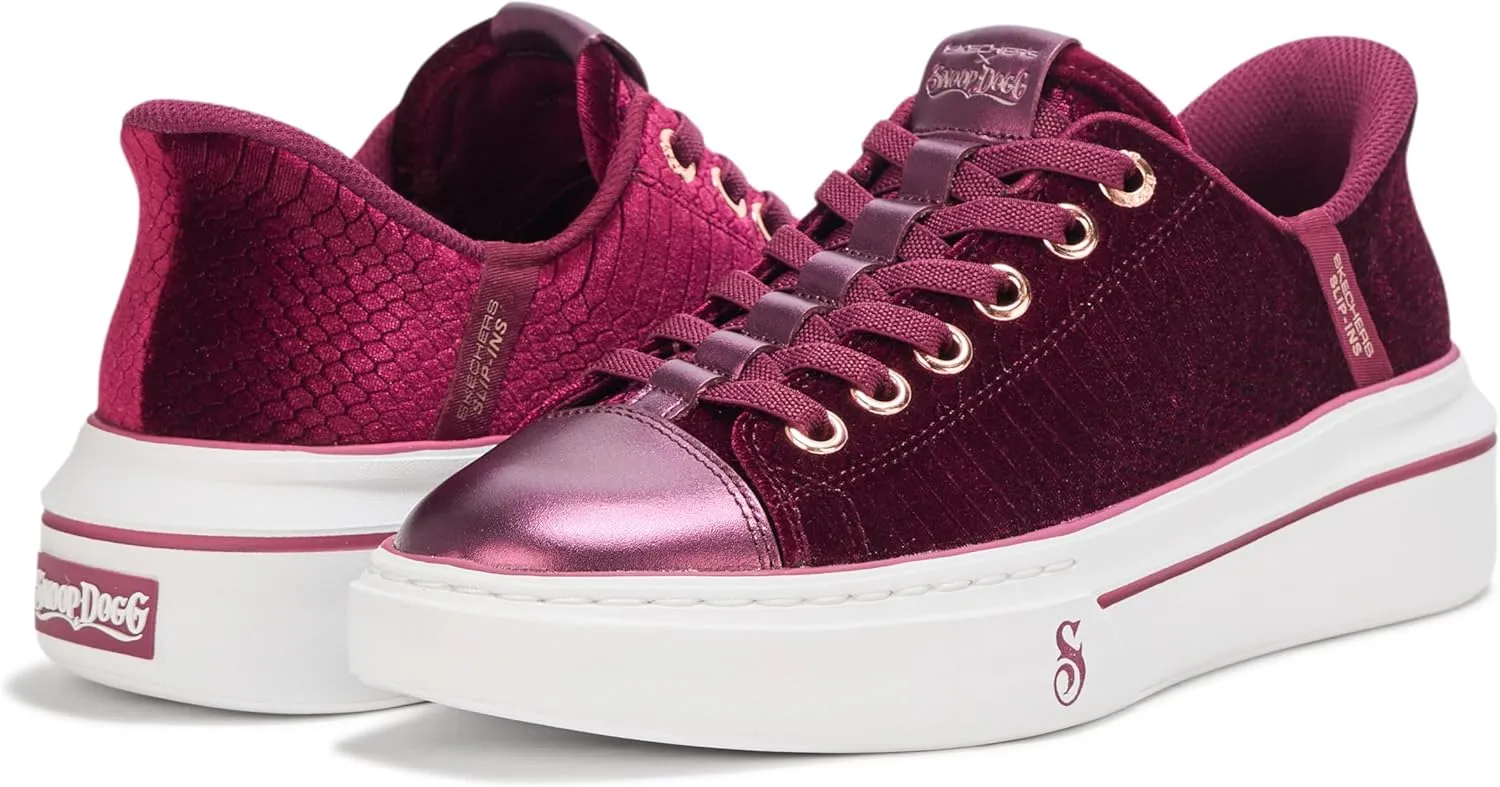Skechers Women's One-Velvet Snoop Hands Free Slip-ins Sneaker