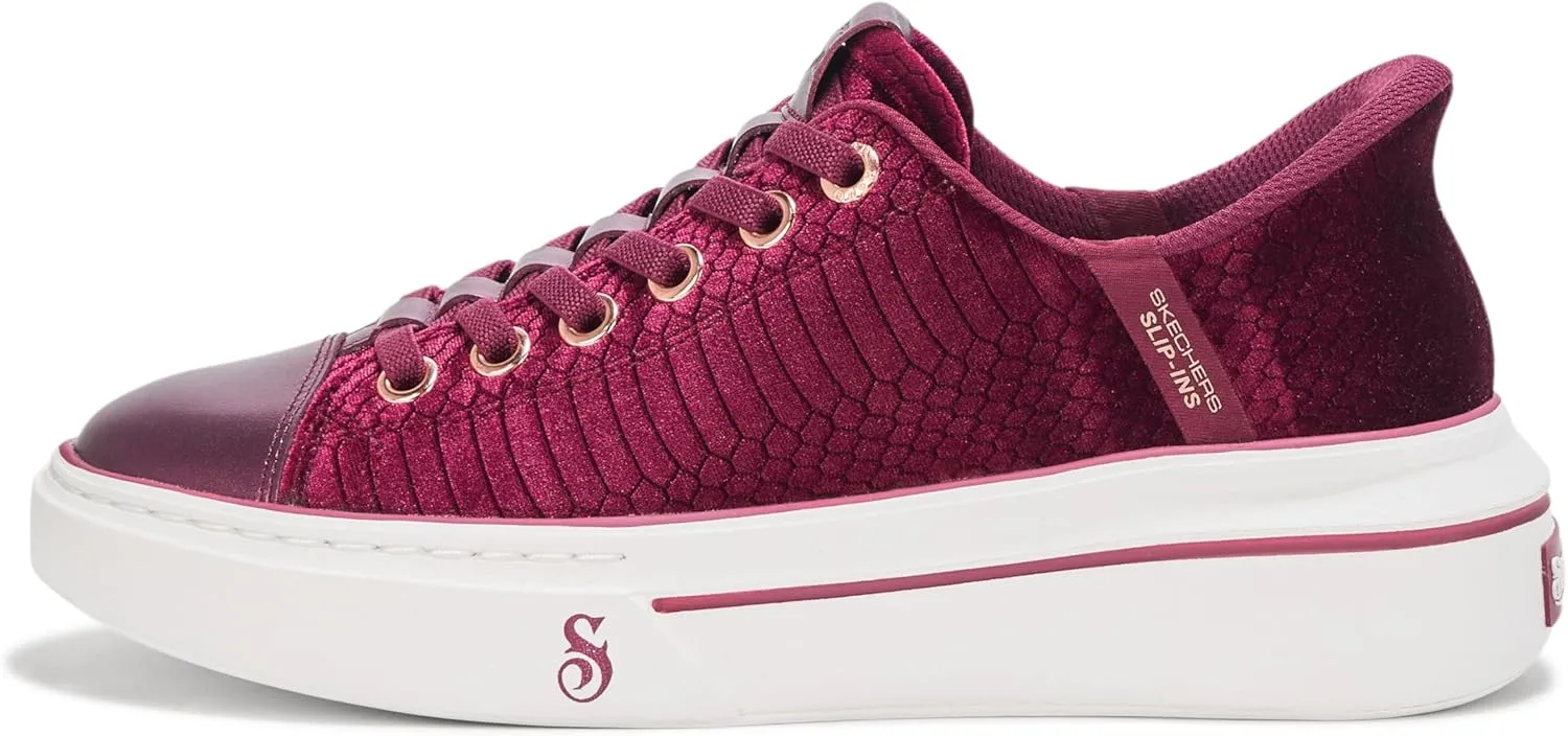 Skechers Women's One-Velvet Snoop Hands Free Slip-ins Sneaker