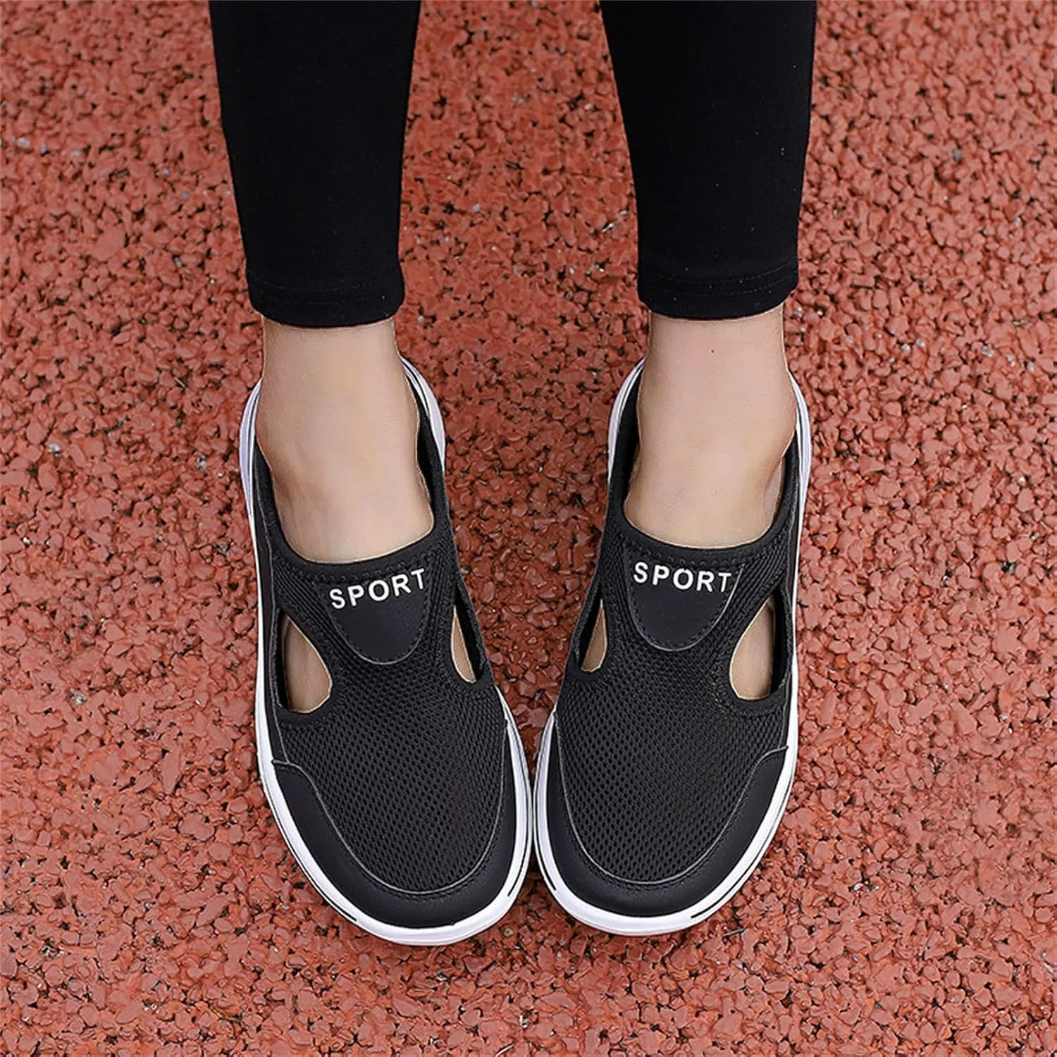 Slip On for Womens&Mens Mules Lightweight Light Open Back Shoes Comfort Orthopedic Walking Shoes Breathable Non Slip Closed Toe Slides Casual Support Slippers Sports Outdoor Sandals Sneakers