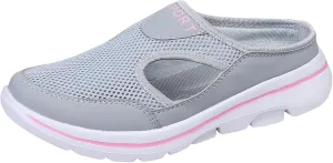 Slip On for Womens&Mens Mules Lightweight Light Open Back Shoes Comfort Orthopedic Walking Shoes Breathable Non Slip Closed Toe Slides Casual Support Slippers Sports Outdoor Sandals Sneakers