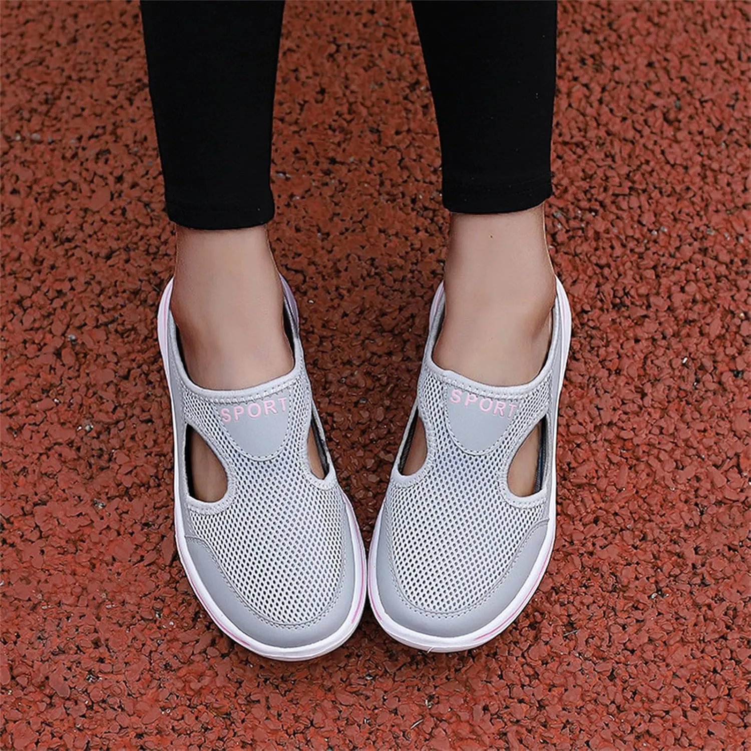 Slip On for Womens&Mens Mules Lightweight Light Open Back Shoes Comfort Orthopedic Walking Shoes Breathable Non Slip Closed Toe Slides Casual Support Slippers Sports Outdoor Sandals Sneakers
