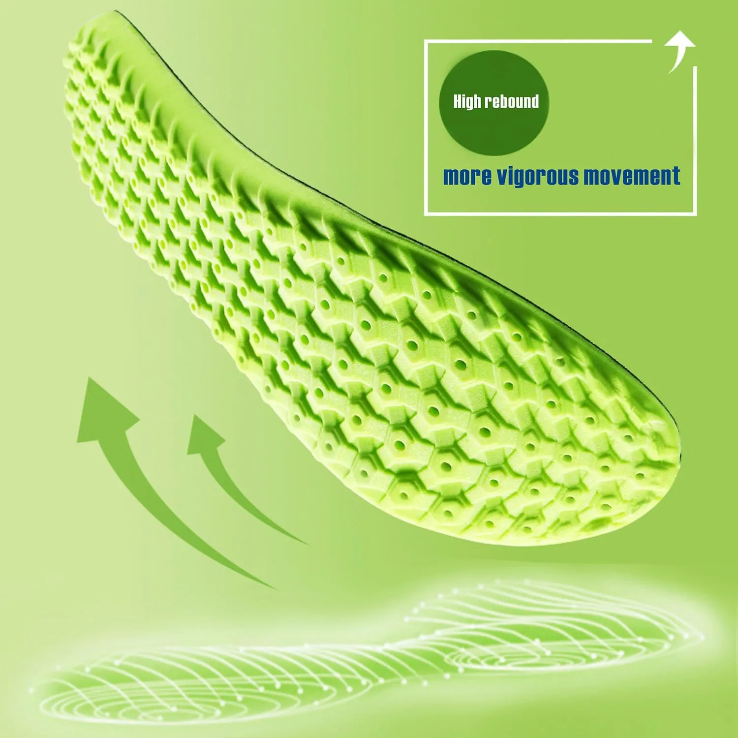Sneaker Insoles Replacement,Comfortable Sports Shoe Inserts for Men Women Kids,for Shock Absorption and Relieve Foot Pain, Plantar Fasciitis (Women US 10.5-11 Men 9.5-10)