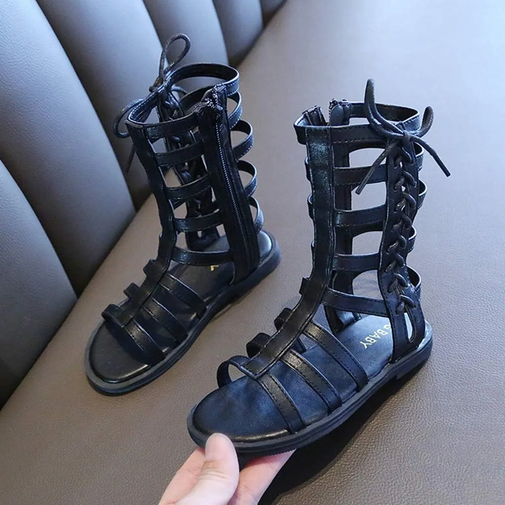 Sneakers for Big Boys Roman Open Shoes Zip Girls Baby Princess Infant Sandals Summer Kids Toe Toddler Baby Shoes Rose Sneakers Baby