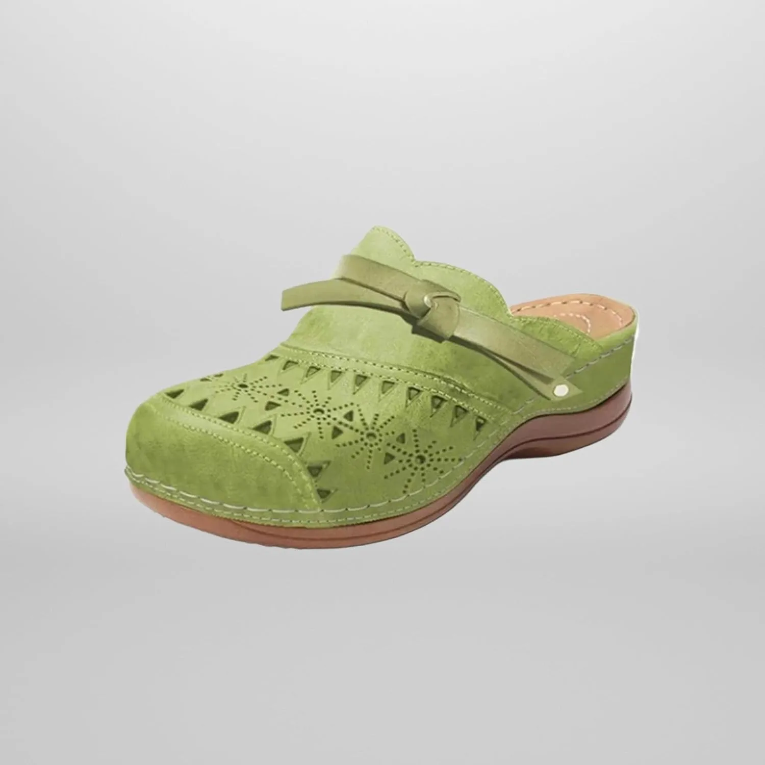 Summer Mules for Women Lightweight Breathable Mesh Walking Clogs Comfortable Non Slip Orthopedic Shoes with Arch Support Dressy Closed Toe Slip On Slippers Casual Open Back Shoes