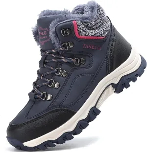 TARELO Womens Snow Boots Waterproof Shoes Winter Warm Fur Lined Non Slip Walking Fashion Hiking Boot