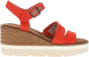 TOMS Womens Darya Platform Espadrille Casual Sandals Casual High Heel 3" & Up - Red